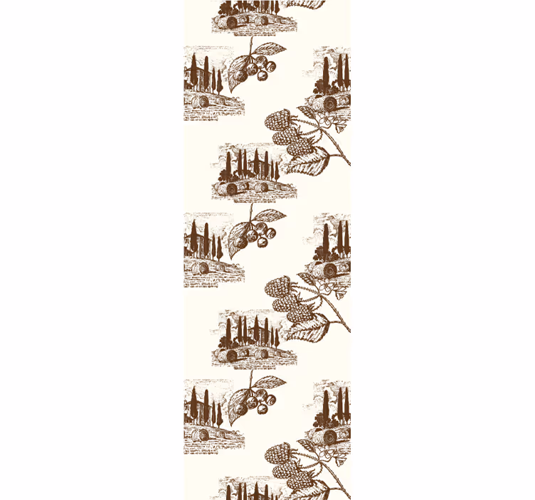 Vintage roller blind french provincial country design - TenStickers