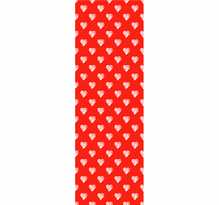 Vintage roller blind with seamless heart pattern - TenStickers
