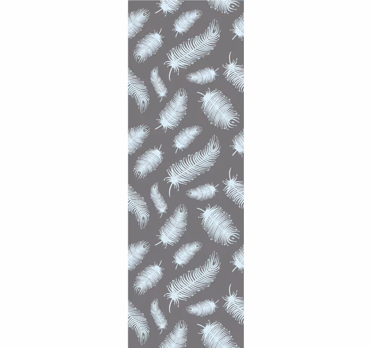 Vintage roller blind boho feathers on dark background - TenStickers