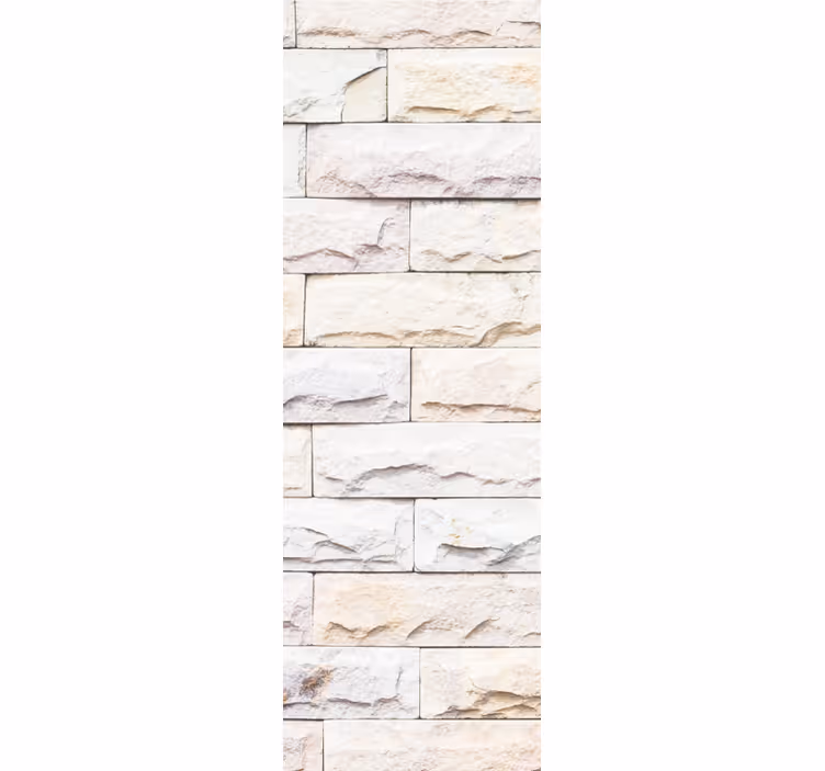 Vintage roller blind light beige brick pattern - TenStickers