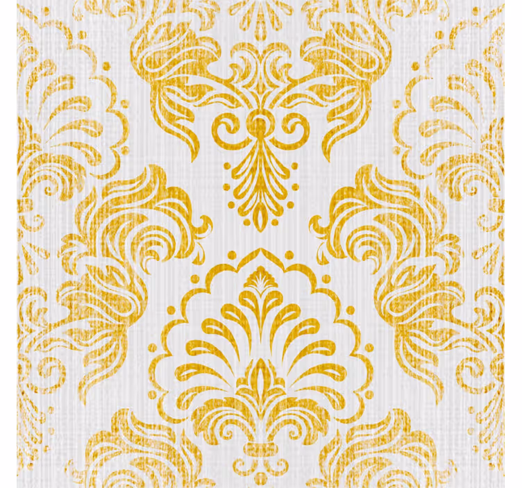 Vintage roller blind in golden design - TenStickers