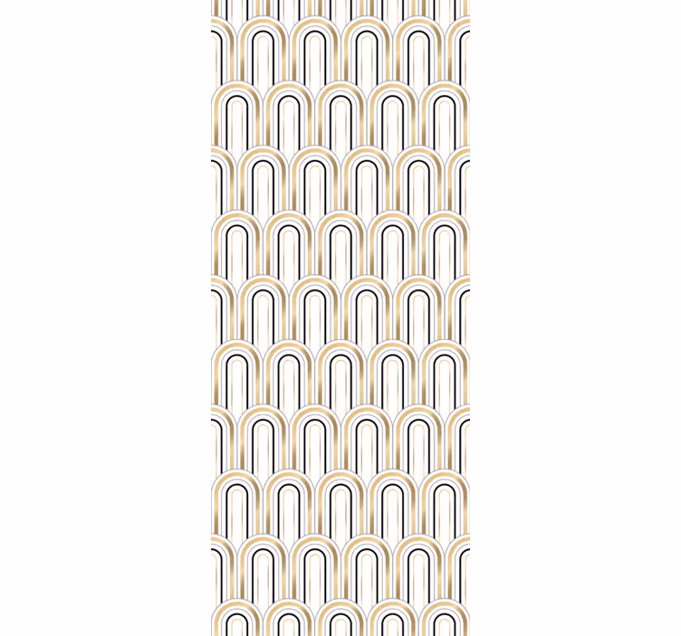 Vintage roller blind with art deco patterns - TenStickers