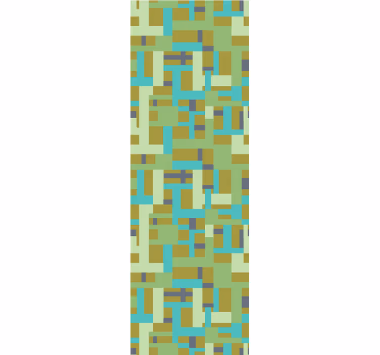 Vintage roller blind in colorful retro rectangles - TenStickers