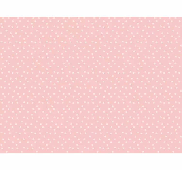 Pink roller blind with soft pastel baby dots - TenStickers