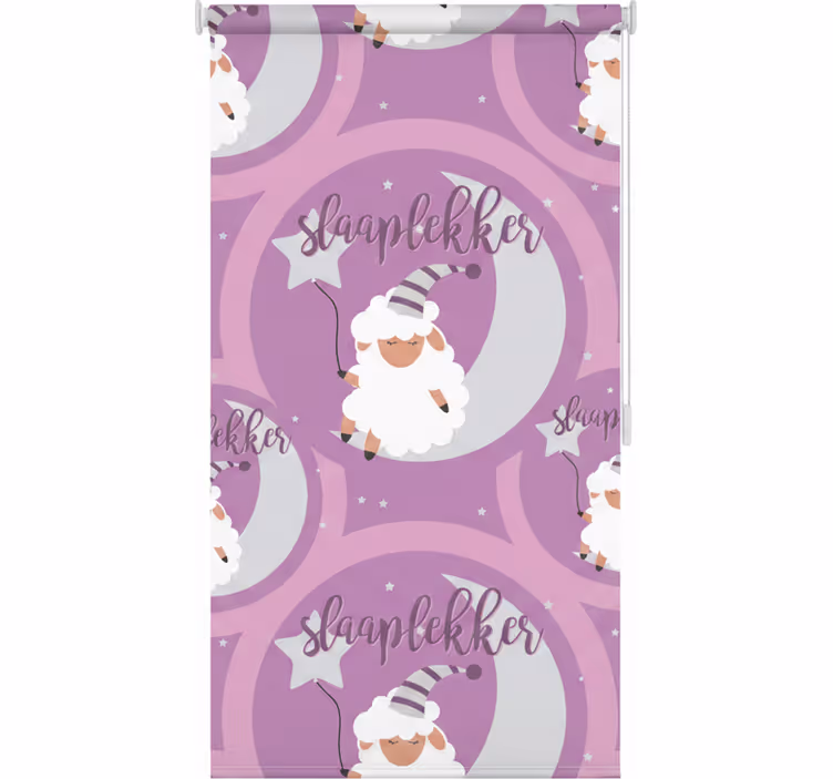 Pink roller blind for sweet dreams - TenStickers