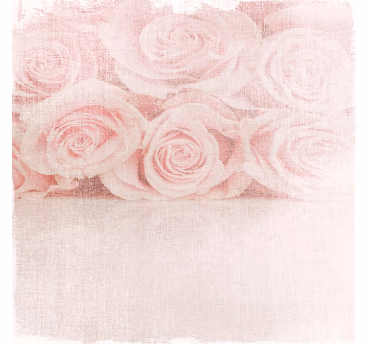 Living room roller blind with shabby chic light pink roses - TenStickers