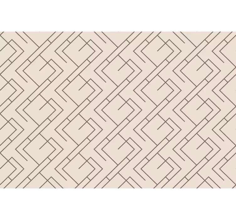 Living room roller blind in mid-century design - TenStickers