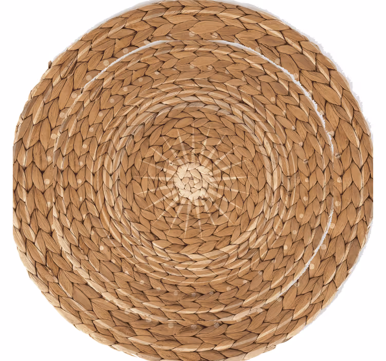 Beige roller blind bohemian wicker - TenStickers