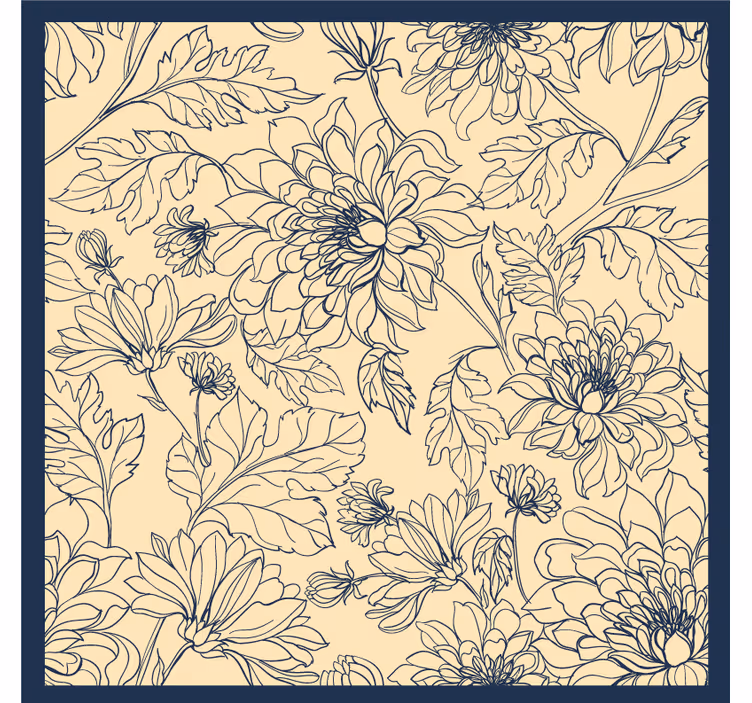 Bedroom roller blind peony varied pattern - TenStickers