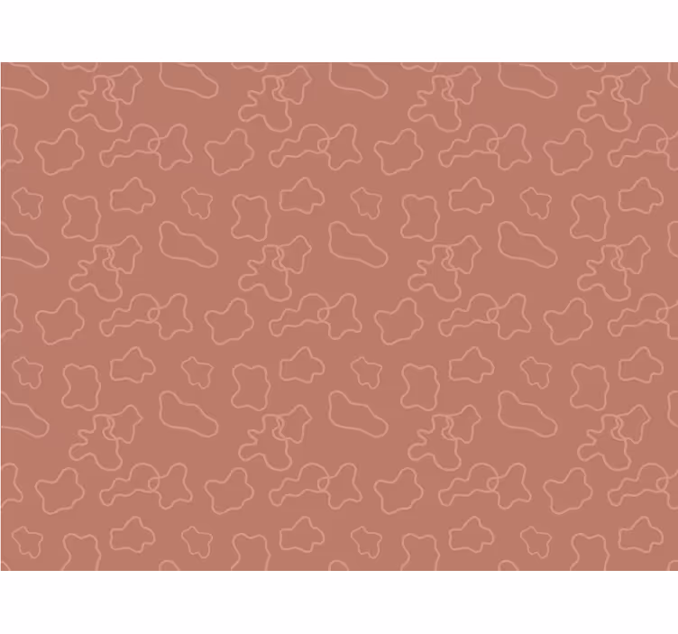 Bedroom roller blind in terracotta irregular circles - TenStickers