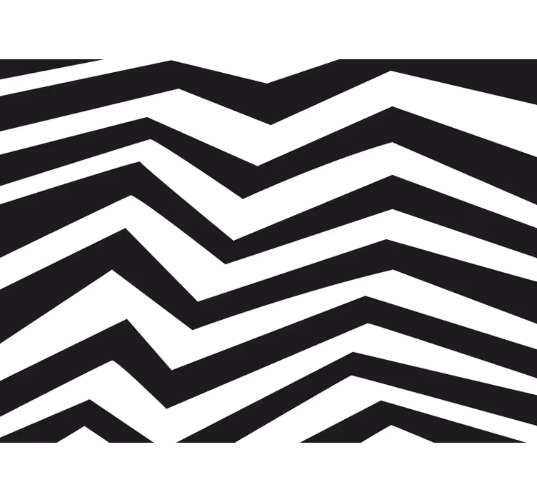 Bedroom roller blind zigzag pattern - TenStickers