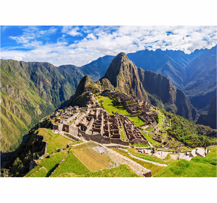 Bedroom roller blind machu picchu at dawn - TenStickers