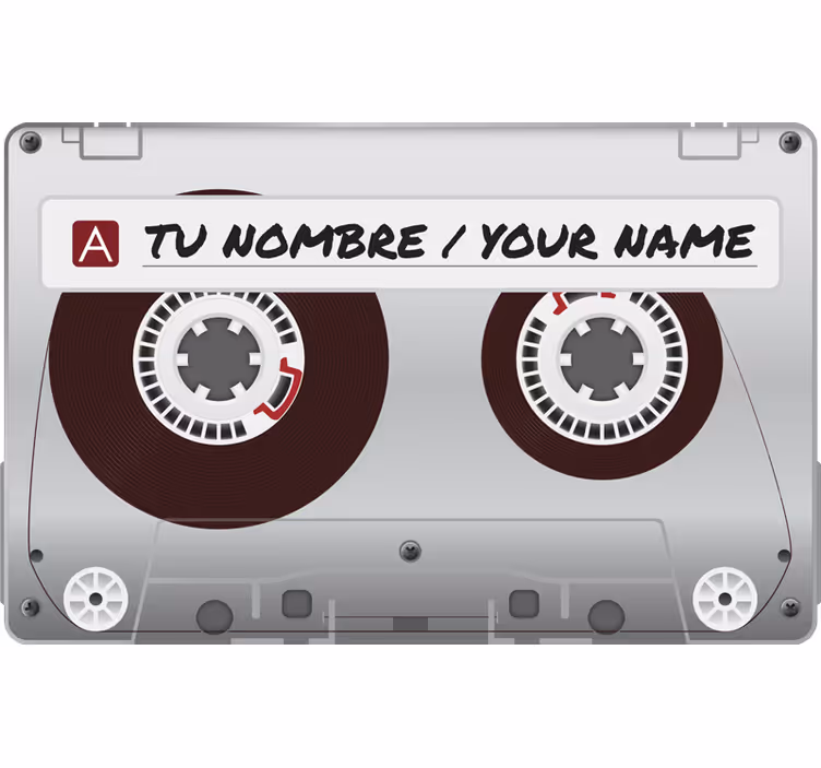 Gray roller blind personalized cassette - TenStickers