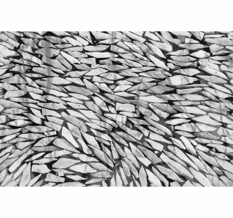 Gray roller blind with marble gemstones - TenStickers