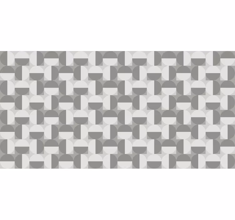 Gray roller blind nordic style gray circle pattern - TenStickers