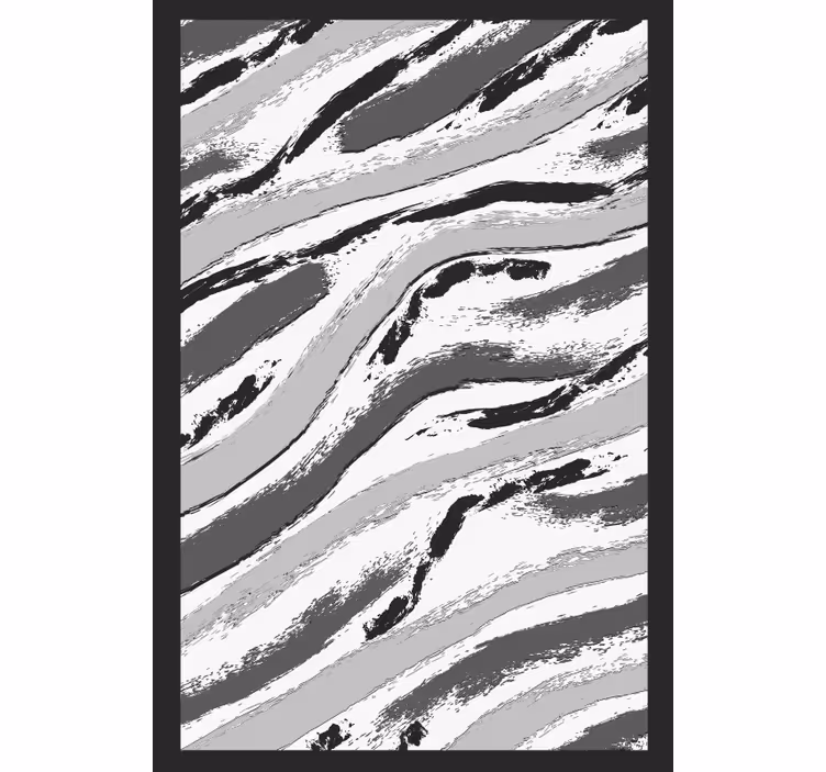 Gray roller blind in dark gray with vintage white design - TenStickers