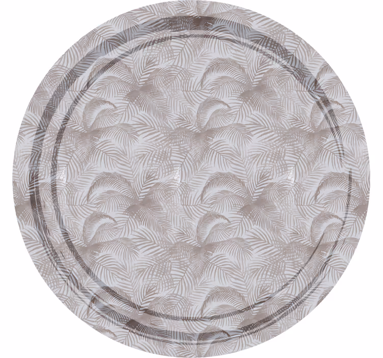 Gray roller blind in elegant botanical style - TenStickers