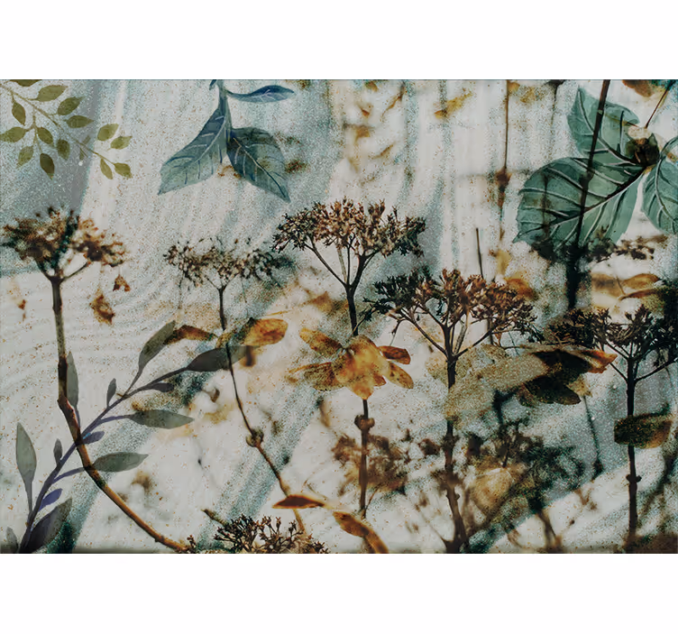 Bedroom roller blind botanical flora design - TenStickers