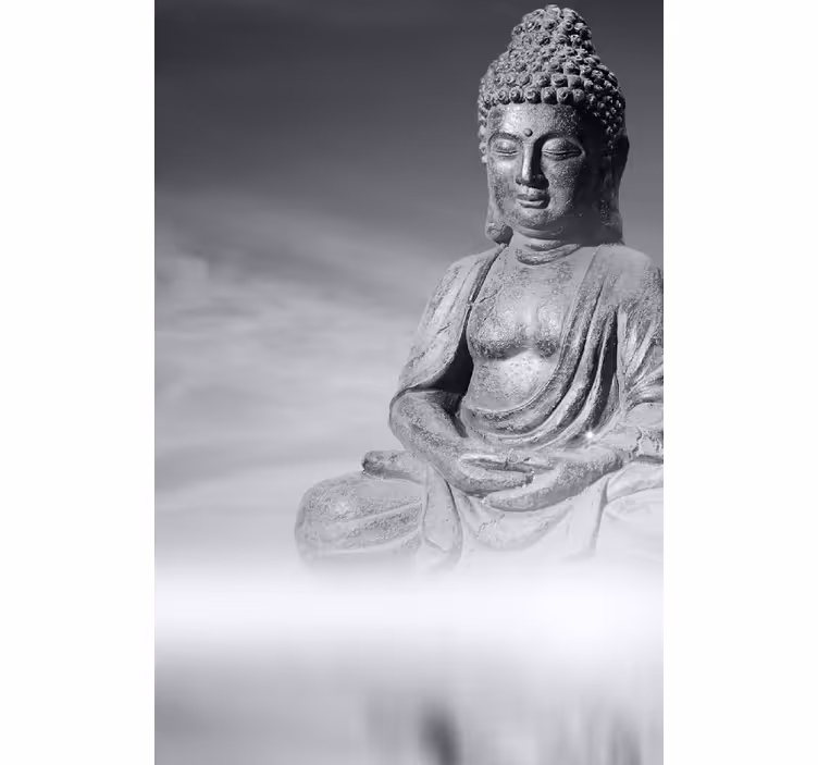 Living room roller blind buddha zen style - TenStickers