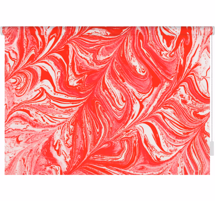 Red wavy textured bedroom roller blind - TenStickers