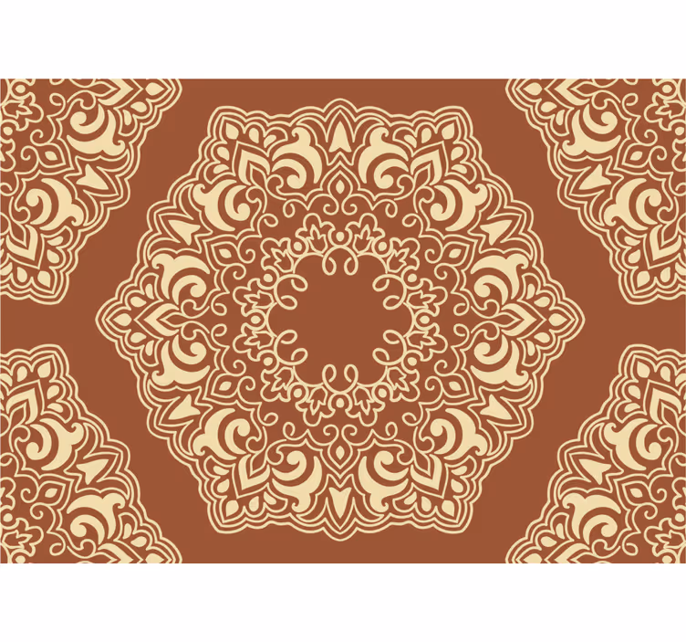 Beige antique russian style bedroom roller blind - TenStickers