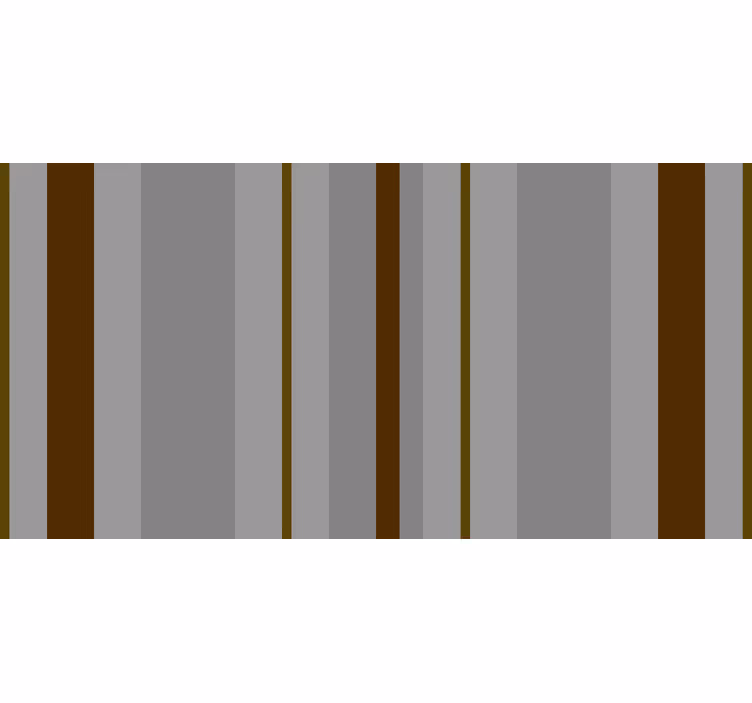 Gray and brown stripes bedroom roller blind - TenStickers