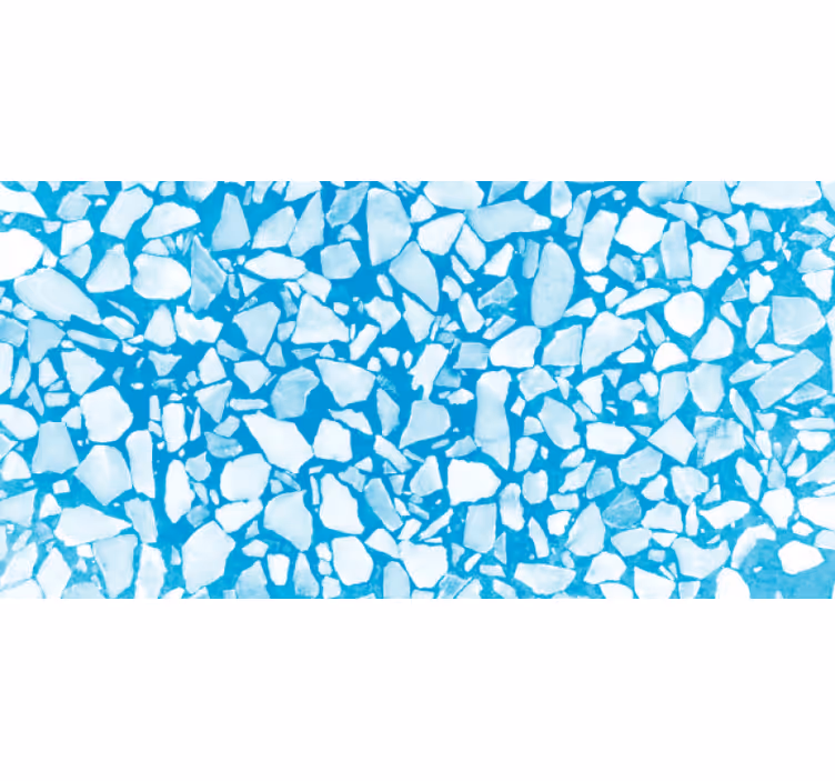 Bedroom roller blind in blue watercolor terrazzo - TenStickers
