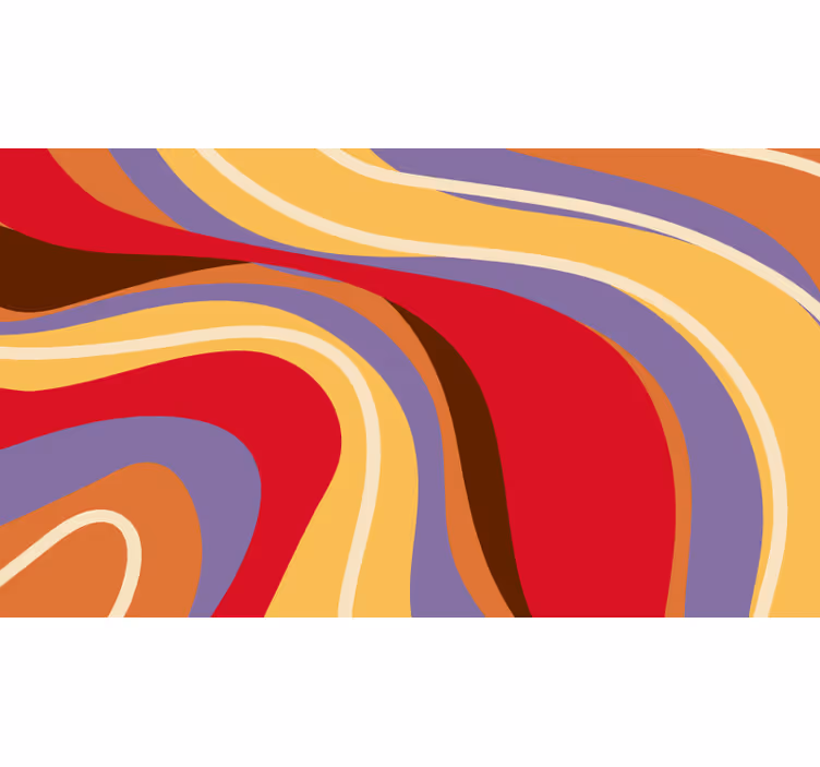 Bedroom roller blind with 70s retro design - TenStickers