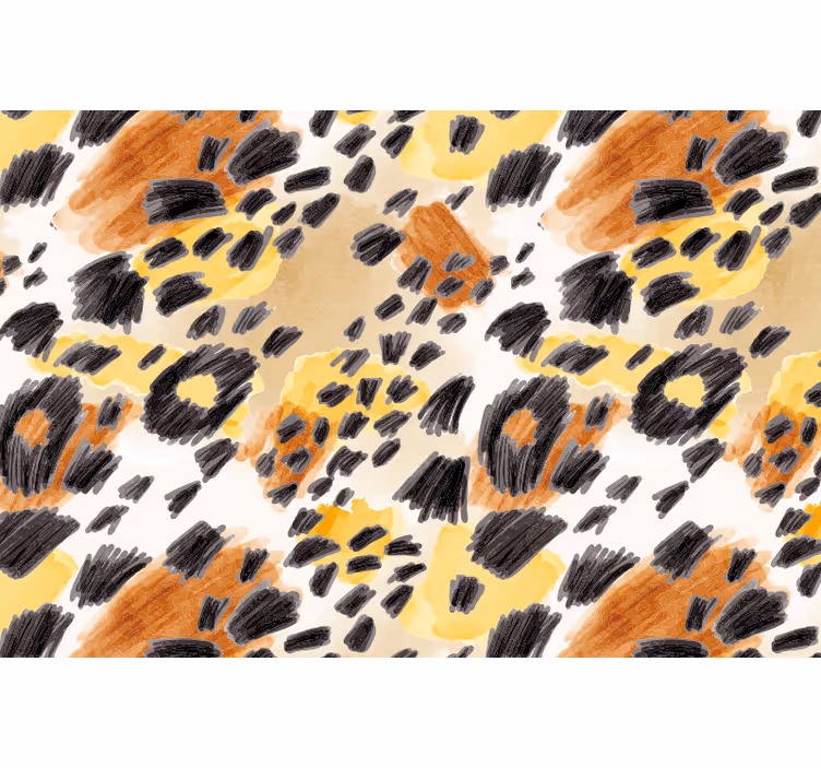 Feline animal print bedroom roller blind - TenStickers