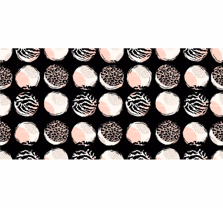 Abstract geometric leopard pattern bedroom roller blind - TenStickers