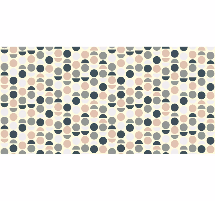 Bedroom roller blind nordic circles - TenStickers