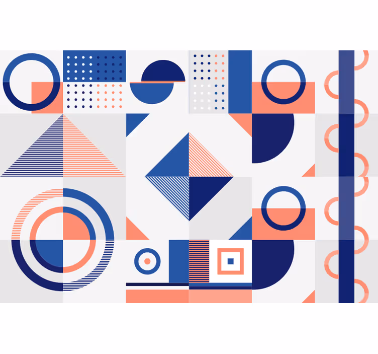 Bedroom roller blind in scandinavian geometric design - TenStickers