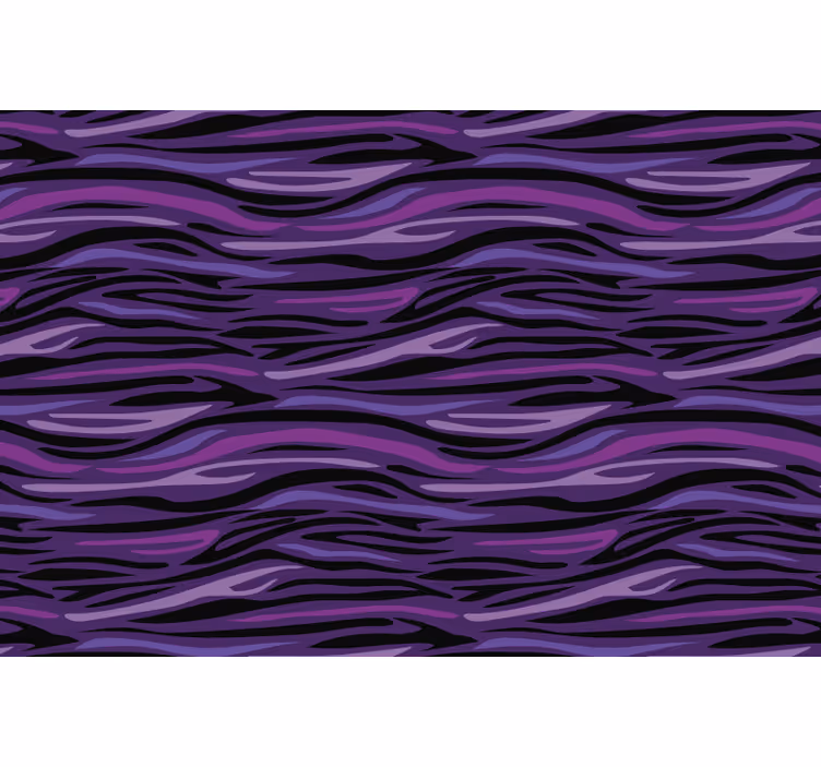 Bedroom roller blind in purple animal print - TenStickers