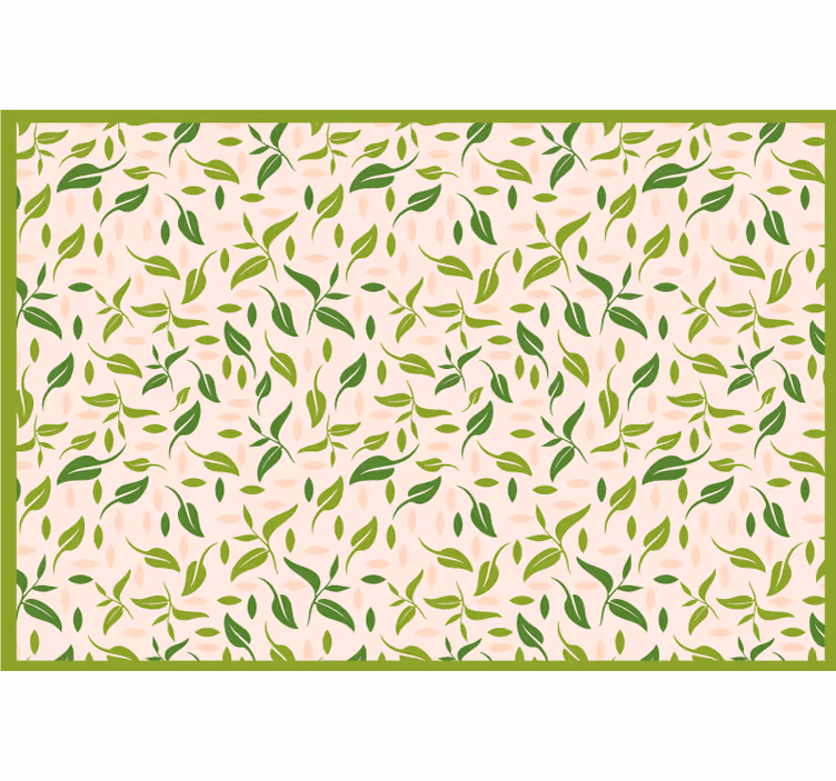 Bedroom roller blind with nordic leaves design - TenStickers