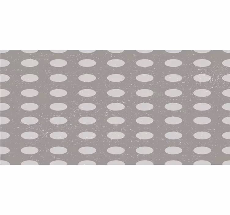 Bedroom roller blind with geometric gray circle pattern - TenStickers