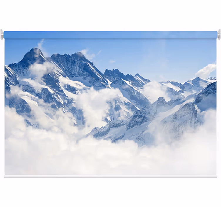 Bedroom roller blind alpine landscape - TenStickers