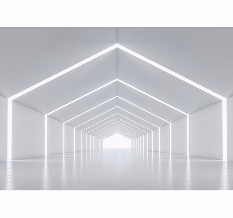 White roller blind with 3d bright mirror designs - TenStickers