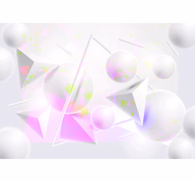 White roller blind in modern paint splatter design - TenStickers