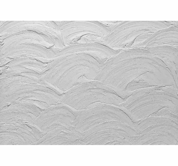 White roller blind with gray japandi wavy texture - TenStickers