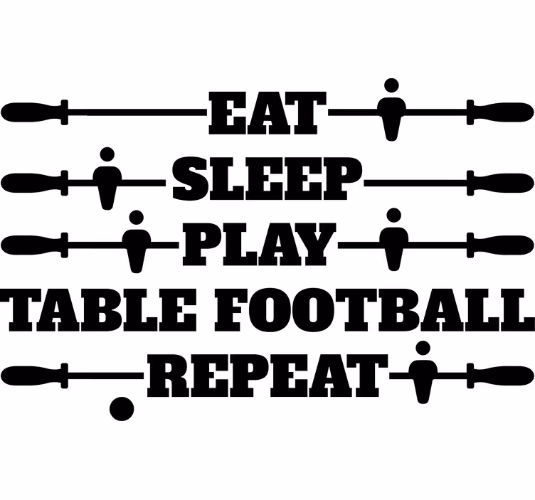 Living room roller blind play football table repeat - TenStickers