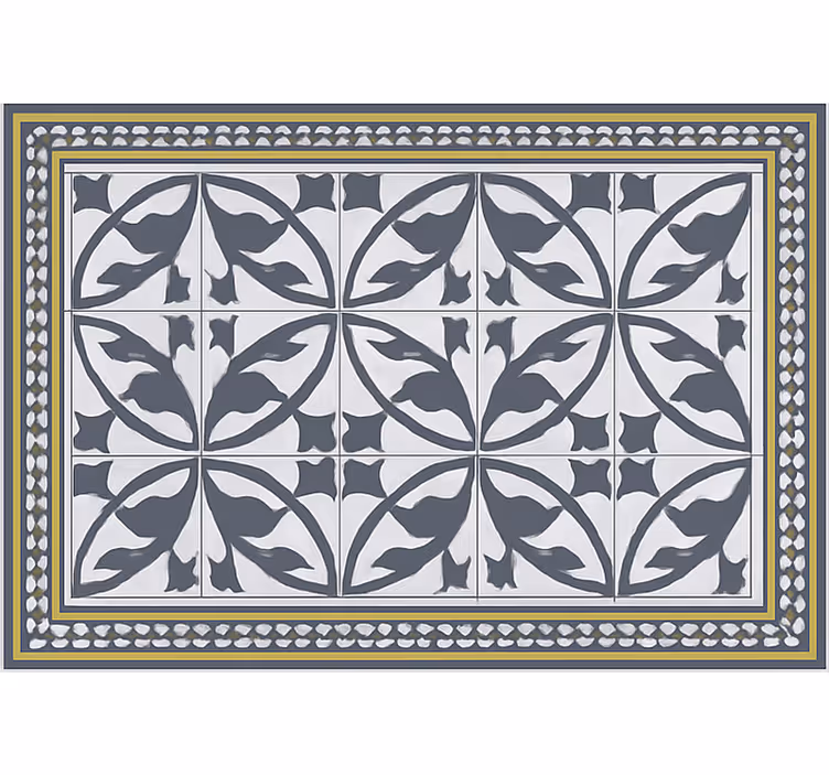Living room roller blind encaustic style mat - TenStickers