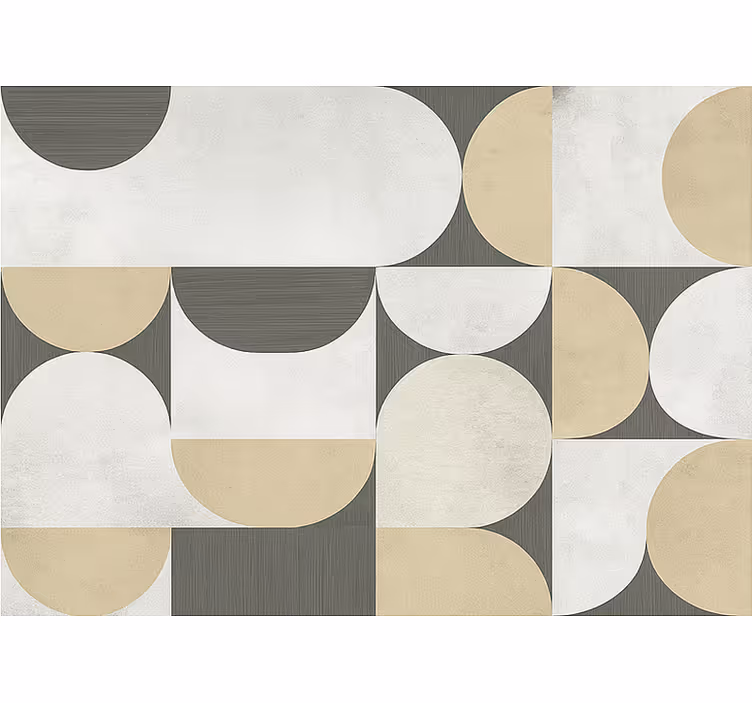 Living room roller blind abstract geometrics - TenStickers