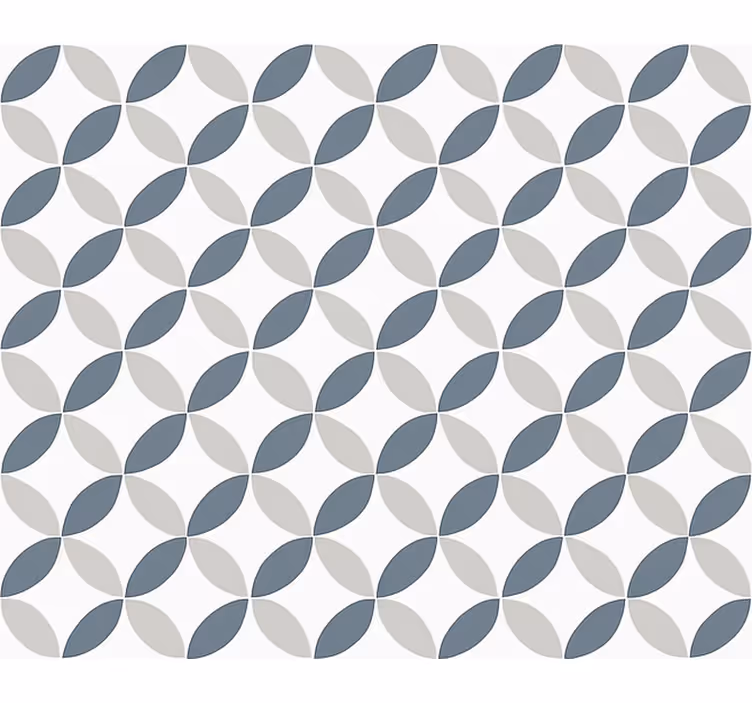 Living room roller blind in white and grey circles - TenStickers