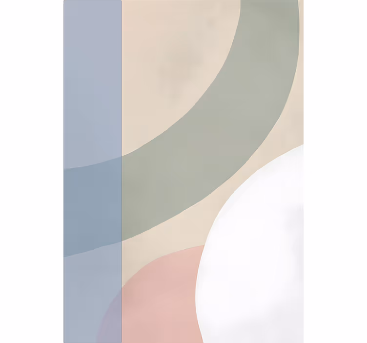Living room roller blind in soothing color palette - TenStickers