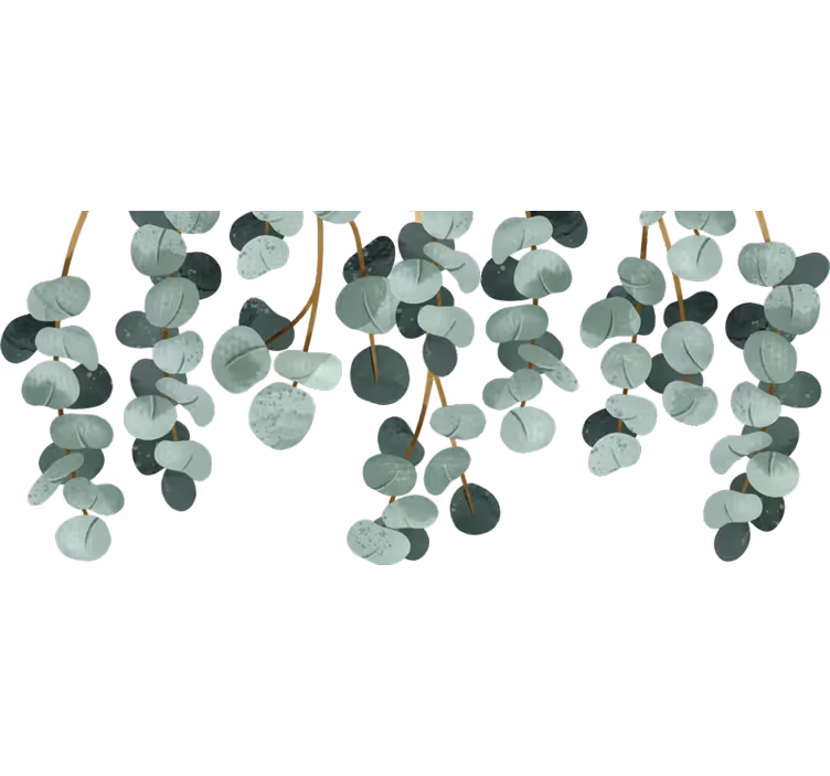 Bedroom roller blind with hanging plants design - TenStickers