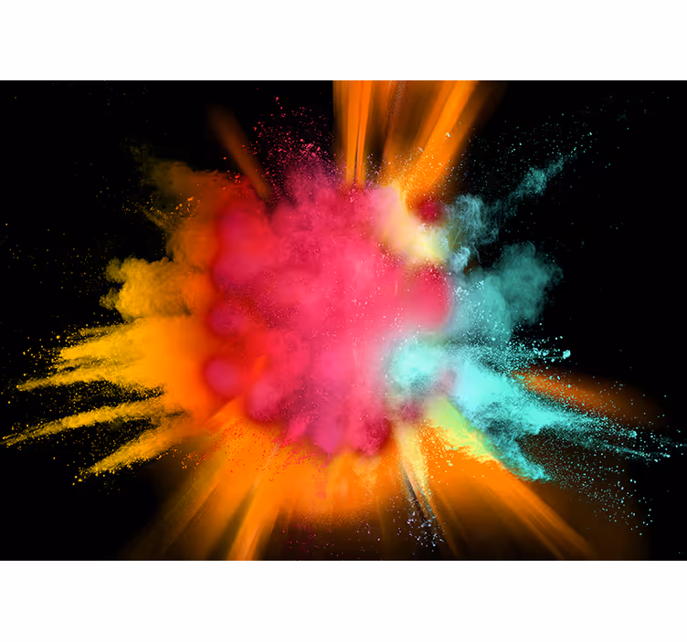 Color splash black children room roller blind - TenStickers
