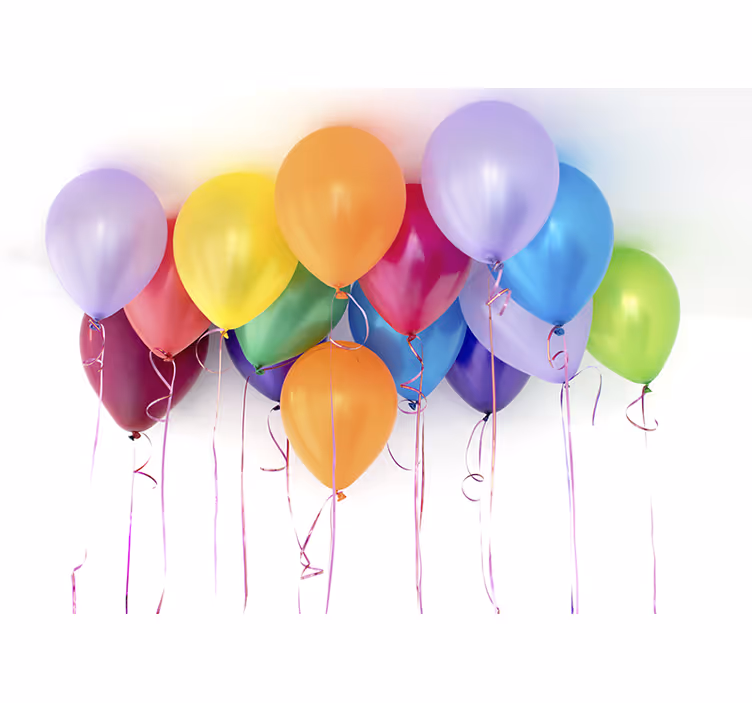 Children room roller blind with colorful balloons design - TenStickers