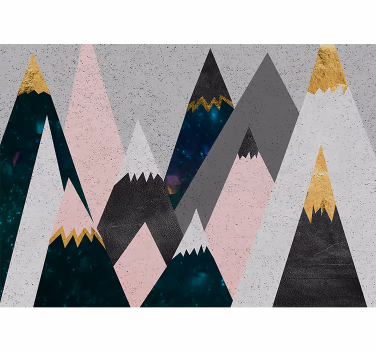 Children room roller blind colorful mountain design - TenStickers