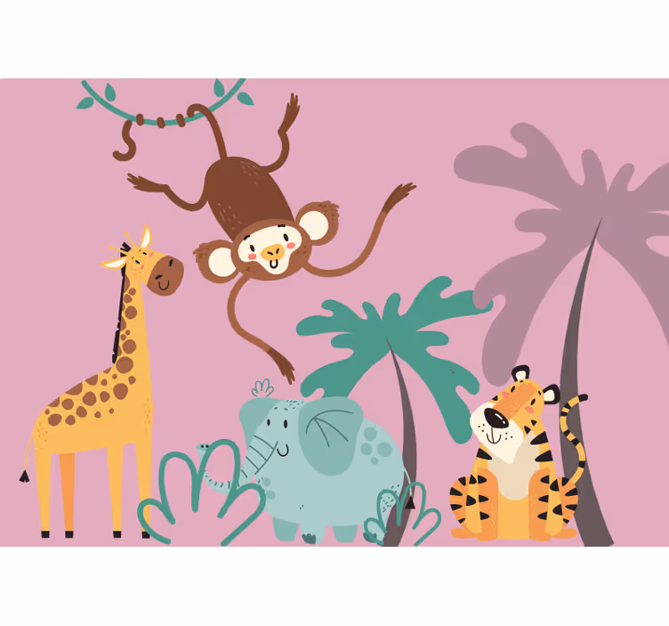 Children room roller blind boho jungle design - TenStickers