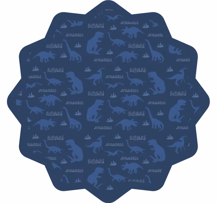 Children room roller blind with dinosaur silhouette pattern - TenStickers